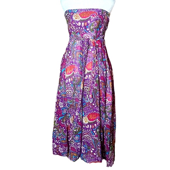 J.P. MATTIE PURPLE FLORAL BOHO SKIRT OR DRESS VERY GOOD CONDITION (S) - Picture 4 of 7